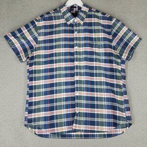 NEW J. Crew Oxford Shirt Adult XL Slim Plaid Button Down Office Casual Men's